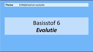 VMBO 3  Erfelijkheid en evolutie  6 Evolutie  8e Editie [upl. by Retepnhoj]