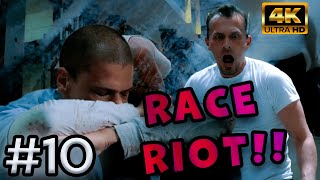 Race Riot in Fox River Scofield fights for bolt Prison Break s01 pt10 2160p 4K [upl. by Schreibe139]