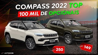 O que vem no Jeep Compass 2022 Diesel Completo são 100000 de opcionais [upl. by Nahgen]