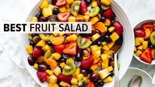 FRUIT SALAD  the best recipe and so easy [upl. by Elleivad]