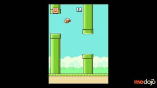 Flappy Bird  High Score Level 25 Silver Medal iPhoneiPad [upl. by Goldina]