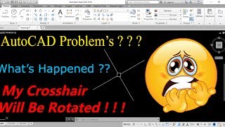 How to Rotate Crosshair In AutoCAD  SNAPANG Command AutoCAD Tips amp Tricks [upl. by Bidget888]