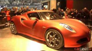 Alfa Romeo 4C Concept au Salon de Genève 2011 [upl. by Dannica480]