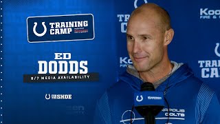 Ed Dodds Training Camp Media Availability  August 7 2024 [upl. by Nna]