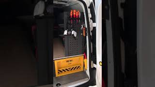 Electricians van tour transit connect with van vault slider [upl. by Rivi]