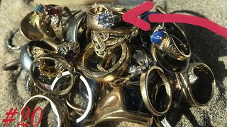 ENCONTRE 54 anillos 💍 con detector de metales [upl. by Nakada]