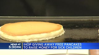 IHOP giving away free pancakes to raise money for sick children [upl. by Eivlys538]