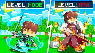 NOOB to MAX Level DEMON SLAYER in MINECRAFT [upl. by Ellehctim]