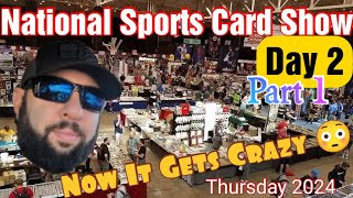 National Sports Card Show Day 2 Part 1 Cards in Cases and The Start of Chaos NSCC24 [upl. by Eimile]