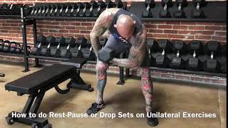 How To Do RestPause Sets And Supersets With Unilateral Exercises [upl. by Anec]