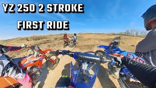 First Time Riding a 2021 Yz250 2 Stroke  Review [upl. by Ettedualc]