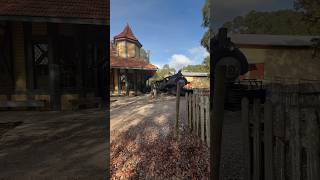 Narrow Gauge Steam Train Departs Montezuma Station [upl. by Akinar]