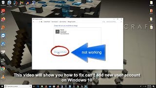 FIX Windows 10 won’t let me add a new user account [upl. by Aynotal]