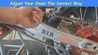 How To Properly Adjust Your Chain On The Kayo K6 R And K6 EFI [upl. by Primrosa]