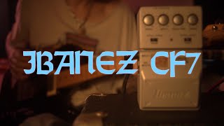 IBANEZ CF7 CHORUSFLANGER  Pedal Demo [upl. by Veradi]