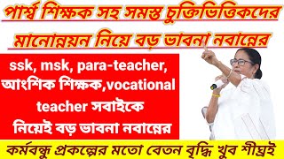 ssk msk news today para teacher latest update আংশিক শিক্ষক বিকাশ ভবন vocational teacher update [upl. by Fawna]