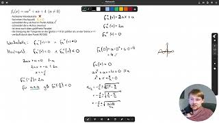 Aussagen zu einer Funktion zweiten Grades mit Parameter überprüfen [upl. by Omrellig]