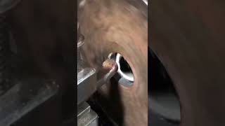 Steel Plate Boring Process shortvideos automobile machinic machine [upl. by Say893]