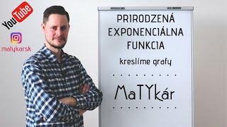 PRIRODZENÁ EXPONENCIÁLNA FUNKCIA  kreslíme grafy [upl. by Sihunn]