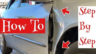 How to Paintless Dent Repair  Body Work Right Side Repair [upl. by Selrac]