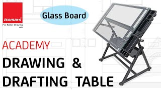 Isomars Academy Board  Drawing Drafting Board  Glass Board  Glass Top Drafting Table [upl. by Ondrej947]