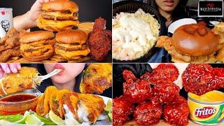 ASMR Fast Food Mukbang Compilation 13  Fast Food Asmr  Satisfying eating sounds [upl. by Ayotyal]