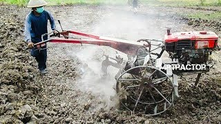 The Best Of Tractor Quick G1000 Boxer Working On Dry And Wet Dirt รถไถนาเดินตาม [upl. by Siubhan]