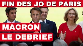 FIN DES JEUX OLYMPIQUES 2024  LE DÉBRIEFING DE MACRON Charbofficiel2 [upl. by Quince838]