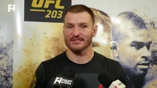 UFC 203 PostFight Stipe Miocic Says He Wasnt Rocked amp Didnt Tap in Win vs Alistair Overeem [upl. by Mathi504]