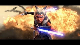 Ahsoka vs Mandalorian Warriors  Star Wars The Clone Wars  Season 7 Episode 9 [upl. by Eiclek]