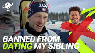 Biathletes Spill the Tea Who’s Banned from Dating Their Sibling 😂 [upl. by Dianne756]