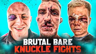 MOST BRUTAL Bare Knuckle Fights Ever  50 Moments Of Carnage amp Knockouts [upl. by Nedrud951]