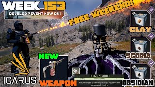 Icarus Week 153 Update NEW Flame Thrower NEW Resource Packs Free Weekend amp Double XP Cows Soon [upl. by Calabrese]