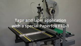 Simultaneous Application of Adhesive Tape and Labels [upl. by Yarised]