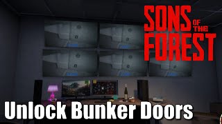 Sons Of The Forest Tips  How To Unlock the Luxury  Final Bunker Doors in Patch 02 [upl. by Rickey]