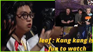 kang kang reaction to EDG CHICHOO  amazing ACE [upl. by Aroc]