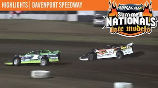 DIRTcar Summer Nationals Late Models  Davenport Speedway  June 18 2024  HIGHLIGHTS [upl. by Beck]