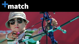 Aida Roman Mexico v Cheng Ming China  Match  Lausanne 2014 Archery World Cup [upl. by Zora900]