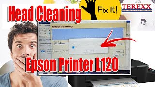 Head cleaning epson printer using resetter application [upl. by Suiratnauq]