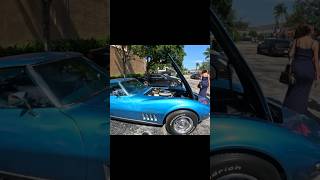 Classic Blue Chevy Corvette Steals the Show at Cars and Coffee Boca Raton chevycorvette [upl. by Aldin]