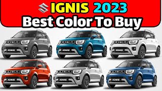 Maruti Suzuki Ignis Colour Options 2023  Best Color to Buy In Maruti Ignis [upl. by Leggett]