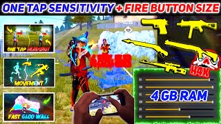 4 GB Ram Best Sensitivity Setting After Update For Free Fire 🔥👽 \\ Free Fire New Auto Headshot Sensi [upl. by Aloin964]