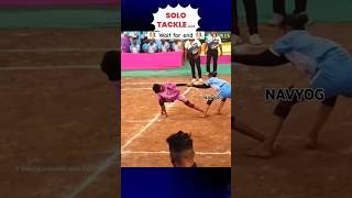 SOLO TACKLE🧐 kabaddi shorts raigad KABADDI [upl. by Eneleuqcaj661]