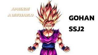 DIBUJA A GOHAN SSJ2 ULTRA SUPER FACIL🔥EN 7 MINUTOS🙂‍↕️ [upl. by Baggett288]