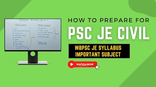 WBPSC JE Syllabus  Important Subject  Subject Wise Weightage  CIVIL ENGINEERING [upl. by Elsie]