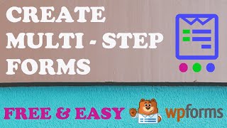 Create a Multi Step Form ✅ Free Wordpress How to Guide with WP Forms [upl. by Arlee391]