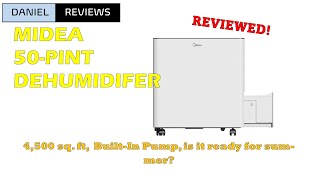 Costcos 4500 sq ft 50 pint Midea Dehumidifier Review [upl. by Odrahcir]