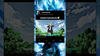 Sasuke Trains Boruto 🤯  shorts shortvideo naruto narutoshippuden sasuke boruto viral [upl. by Derwood104]