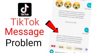 tiktok message problem due to multiple community guidelines violationstiktok message problem [upl. by Rexer]