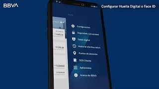 ¿Cómo configuro mi Huella digital o Face ID  BBVA Nueva App BBVA [upl. by Nitaf833]